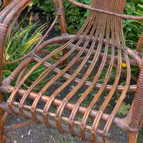 THREE PIECE ITALIAN RIVIERA RATTAN SET