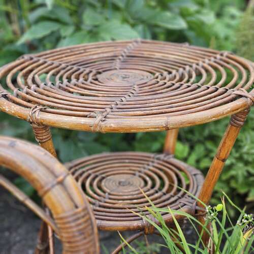 THREE PIECE ITALIAN RIVIERA RATTAN SET