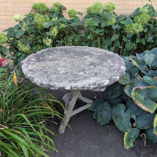 FRENCH FAUX BOIS GARDEN TABLE