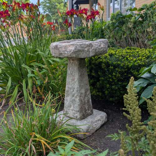 STONE BIRDBATH