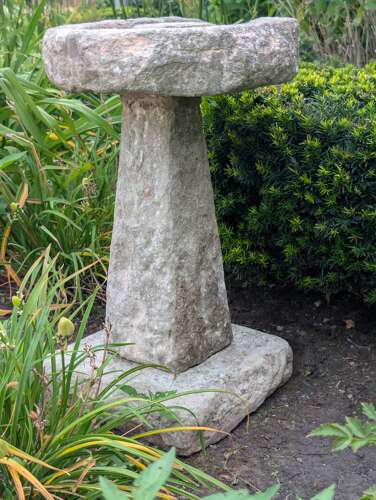 STONE BIRDBATH