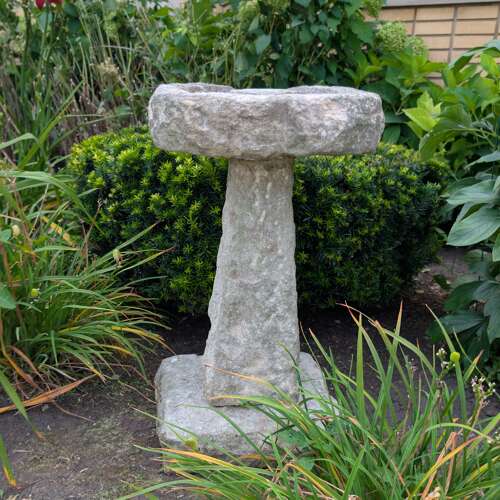STONE BIRDBATH