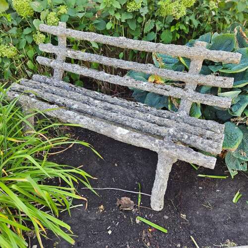 FAUX BOIS BENCH