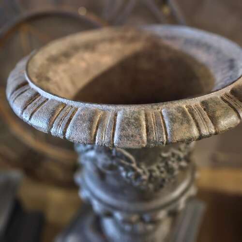 A GRAND PAIR OF FRENCH URNS