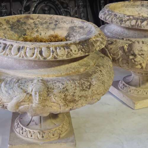 FRENCH TERRA COTTA URNS
