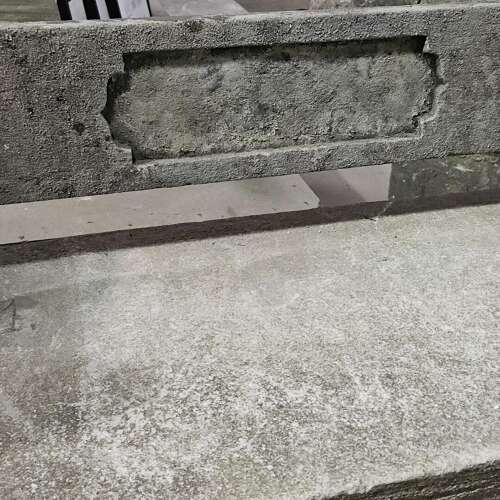 CARVED LIMESTONE BENCH