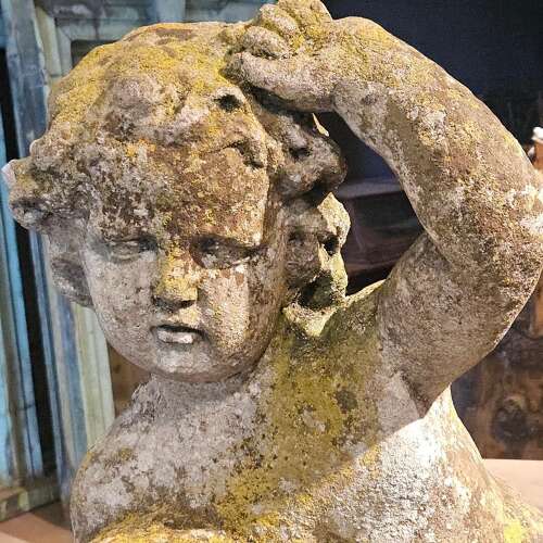 ITALIAN CARVED LIMESTONE STATUE